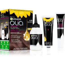 Garnier Olia Big Kit Culoare permanenta pentru par culoare 4.15 Iced Chocolate 1 buc