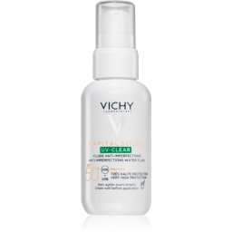Vichy Capital Soleil UV-Clear ingrijire anti-rid pentru tenul gras, predispus la acnee SPF 50+ 40 ml