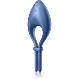 Satisfyer BULLSEYE inel pentru penis vibrator Blue 14 cm