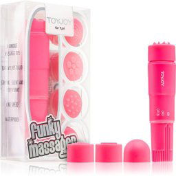 Toyjoy Funky Massager stimulator și vibrator pink 9,5 cm