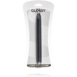 GLOSSY Slim vibrator Black 16,7 cm