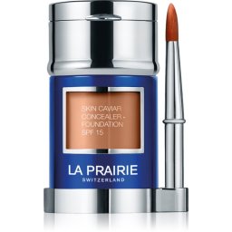 La Prairie Skin Caviar Concealer Foundation make-up si corector SPF 15 culoare W-30 Golden Beige 30 ml