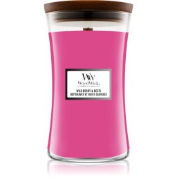 Woodwick Wild Berry & Beets lumânare parfumată cu fitil din lemn 609.5 g