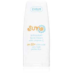 Ziaja Sun crema de fata antioxidanta cu vitamina C SPF 50+ 50 ml