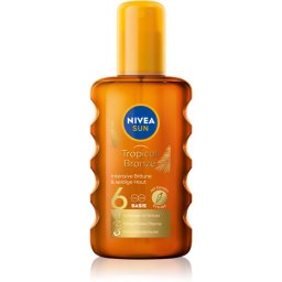 NIVEA SUN Tropical Bronze ulei spray pentru bronzare SPF 6 200 ml