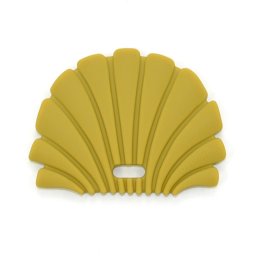 O.B Designs Shell Teether jucărie pentru dentiție Gold 3m+ 1 buc