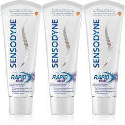 Sensodyne Rapid pasta de dinti cu Fluor pentru dinti sensibili 3x75 ml