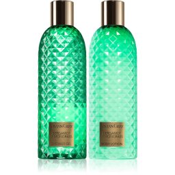 Vivian Gray Gemstone Bergamot & Lemongrass set cadou pentru corp 2x300 ml