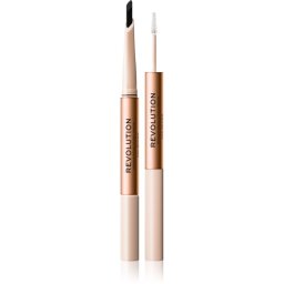 Revolution Fluffy Brow Filter Duo creion dermatograf cu două capete pentru sprâncene pentru fixare și formă culoare Ash Brown 0.12 g