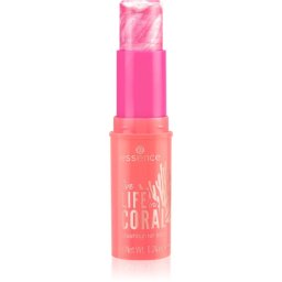 essence LIFE in CORAL blush cu efect iluminator stick culoare 01 Glowin' Coraltastic, Baby! 7 g