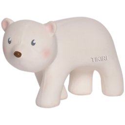 Tikiri Arctic jucărie pentru dentiție cu zornăitoare Polar Bear 1 buc