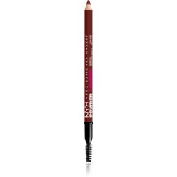 NYX Professional Makeup Powder Louder creion pentru sprancene cu pensula culoare Black Cherry 1 buc