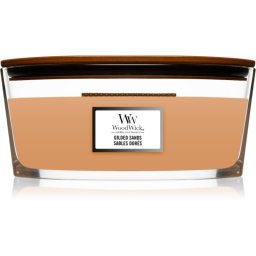 Woodwick Gilded Sands lumânare parfumată cu fitil din lemn (hearthwick) 453 g