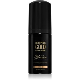 Dripping Gold Luxury Tanning Mini Mousse spumă bronzare pentru față și corp culoare Dark 90 ml