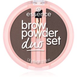 essence Brow Powder Duo set pentru sprancene culoare 03 Dark 1.8 g