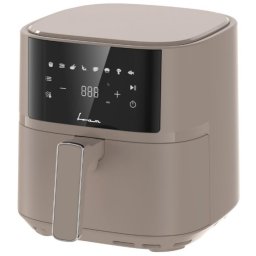 Friteuza cu aer cald Fram FAF-B6CR17SQ, 1700 W, electronic, 5.7 litri, termostat reglabil, timer, crem