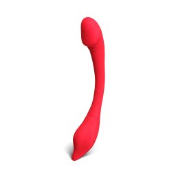 Vibrator Double Silicone Heads Red