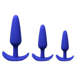 Set dildo Silicone Plugs 3pcs Blue