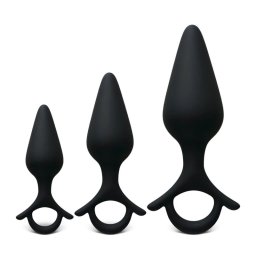 Set dildo Anal Ring Plug 3pcs Black