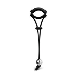 Inel penis Single Ball Black