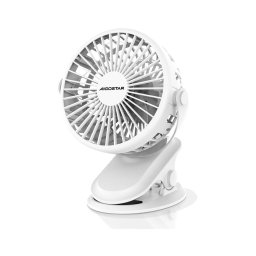 Ventilator reîncărcabil de masă cu clemă Aigostar 4W/5V 1500mAh alb