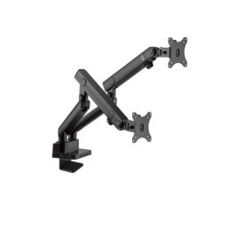 Suport 2 monitoare de masa cu Statie docking 8-in-1, Blackmount MNT20-2, 17"-32", max.8 kg/brat, otel, negru