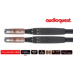 Cablu audio 2XLR - 2XLR AudioQuest Thunderbird, 1.0m, Level 6 noise Dissipation with Graphene, Solid PSC+, Dual DBS X