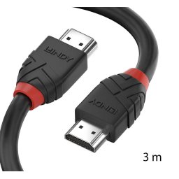 Cablu HDMI 8K@60HZ, 3m, black line, Lindy 36773