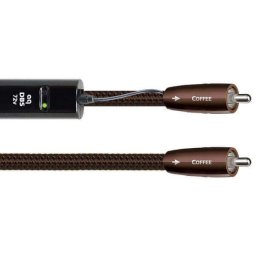 Cablu Digital Coaxial RCA - RCA AudioQuest Coffee, 1.0m, DBS Black inclus, 10% Silver