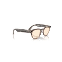 Ochelari Smart Ray-Ban Meta Headliner, Marime M, Negru, 32 GB stocare, Camera Foto 12mp, 5 microfoane, difuzoare, Wifi 6, Meta AI, Standard, Saffron-Yellow Transitions, Bej-Lucios