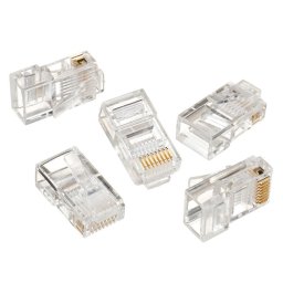 Mufă Maclean RJ45, 8P8C 5e x100 buc, cu fir, MCTV-663