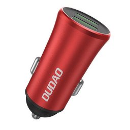 Încărcător auto universal Dudao 3,4A 2x USB roșu