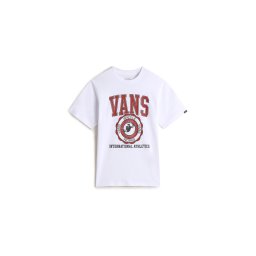 VANS Tricou 'Inter' sângeriu / negru / alb
