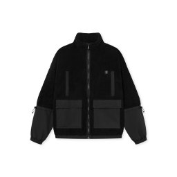 Johnny Urban Jachetă fleece 'Carson' negru