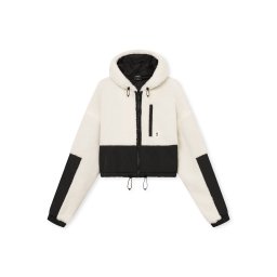 Johnny Urban Jachetă fleece 'Carey' crem / negru