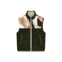 Johnny Urban Vestă 'Bryson' gri taupe / oliv / portocaliu neon / alb