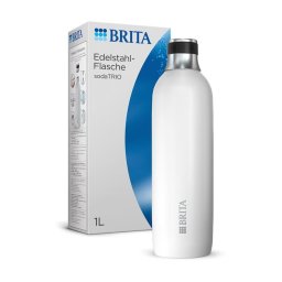 Aparate de preparare sifon SodaTRIO - Sticla din oțel inoxidabil - Alb - Mare