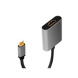 CABLU video LOGILINK- adaptor USB 31 Type-CT) la HDMIT)- 18m- rezolutie maxima 4K UHD3840 x 2160) la 60 Hz- conectori auriti- al