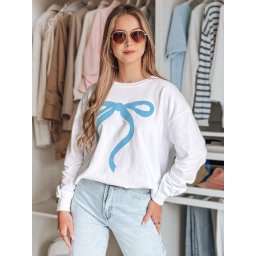 Hanorac supradimensionat pentru femei SOFTTIE alb