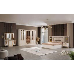 DORMITOR COMPLET LUISA 160x200cm (saltea si somiera gratuite)