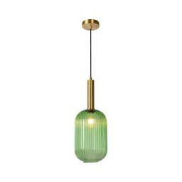 Lustră pe cablu MALOTO 1xE27/40W/230V d. 20 cm verde Lucide 45386/20/33