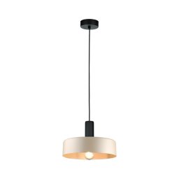 Lustră pe cablu LATTE 1xE27/60W/230V bej/negru