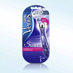 Gillette Venus Swirl Flexball - Shaver For Women + 1 Replacement Head