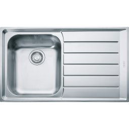 Chiuveta Franke 101.0040.731 Neptune NEX 611, 860 x 510mm (margine slim), Picurator dreapta, 1 cuva, Inox satinat
