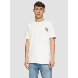 Tricou barbati cu decolteu la baza gatului, croiala Regular Fit, Alb (SELECTATI MARIMEA: XL)