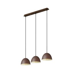 Lustră pe cablu Ideal Lux FOLK 3xE27/60W/230V maro
