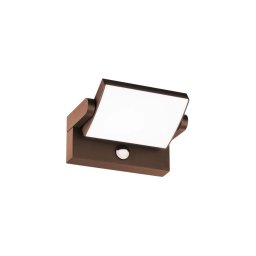 Aplică LED de exterior cu senzor Ideal Lux SWIPE LED/21W/230V CRI 90 IP54 maro