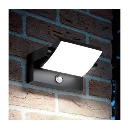 Aplică LED de exterior cu senzor Ideal Lux SWIPE LED/21W/230V CRI 90 IP54 negru