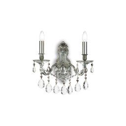 Aplică de cristal Ideal Lux GIOCONDA 2xE14/40W/230V crom lucios