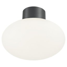 Ideal Lux - Plafonieră de exterior CLIO 1xE27/42W/230V Ø 28 cm IP44 antracit